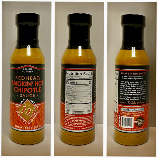 Redhead Smokin’ Hot Chipotle Sauce (minimum 3)